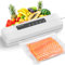 Macchina Sottovuoto Alimenti 5 in 1, Automatica Sigillatore Sottovuoto Macchina per Alimenti Secchi che Umidi, con 10 Sachetti Sottovuoto e Tubo Sottovuoto