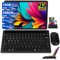 Tablet 11 Pulgadas 16GB RAM+256GB ROM(1TB TF), 2K Pantalla 2000*1200 UHD, Android 13, WiFi 5G, BT 5.0, 8 Cores, 4 Altavoces, 8600mAh, 20MP+8MP, Metálico, con Funda, Teclado con Soporte y Ratón, Negro