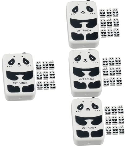 HOMSFOU 4 Sätze Panda Radiergummi Radiergummis Panda Eraser Student Schreibt Radiergummi Kunstradierer Zum Zeichnen Urlaub Briefpapier 10 Stück * 4