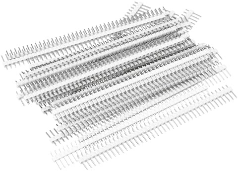 QUARKZMAN 30 Stück 40 Pin Stiftsenleiste, 2.54mm Stichabstand Buchsenleiste Einreihige Nadel, Weiß