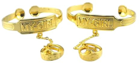 GSZCCZS NEU 2026 UNISEX GIFT FODE FODE 14 K Solid Gold GF Armband Brief My-Helden mit Kettenring für Tochter Dekoration Schmuck Luxus Sie Accessoires Trendy Creative Best für Frauen und Männer