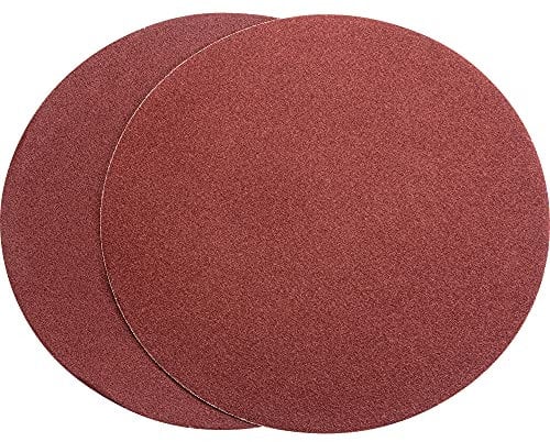 Woodstock D1322 9-Inch Diameter Self Adhesive PSA 80 Grit Aluminum Oxide Sanding Disc, 2-Pack