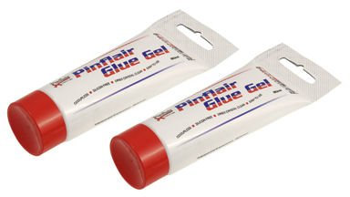 2 x Pinflair Glue Gel Tubes Non Toxic 80ml for Decoupage etc by Pinflair