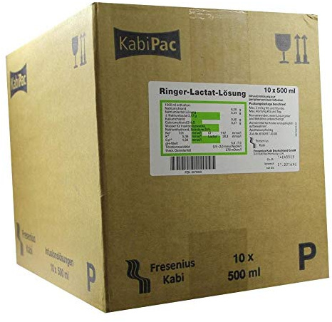 RINGER LACTAT Lösung Plastik Infusionslösung 10X500 ml