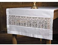 Christian Brands LATeinisches Kreuz und IHS-Spitzen-Altar-Tuch