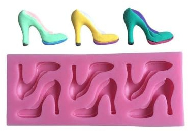 Moule silicone 3D Talons pour pâte à sucre, cake design, décoration gateau...