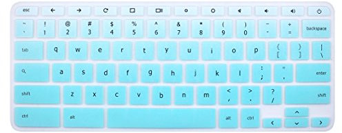 Silicone Keyboard Cover Skin for Acer Chromebook R11 CB3-131 CB5-132T, 2017 Acer Premium R11 Convertible, Acer Chromebook R13 CB5-312, Acer Chromebook 14 CB3-431 CP5-471 (Ombre Mint Green)