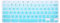 Silicone Keyboard Cover Skin for Acer Chromebook R11 CB3-131 CB5-132T, 2017 Acer Premium R11 Convertible, Acer Chromebook R13 CB5-312, Acer Chromebook 14 CB3-431 CP5-471 (Ombre Mint Green)