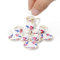 Odoria Miniature 1/12 Service a Thé en Porcelaine Accessoire Maison de Poupée, Fleur Pourpre