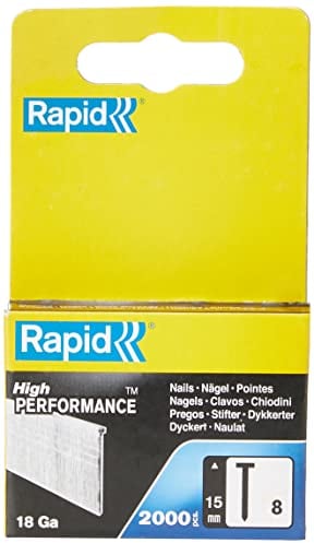 Rapid 5000811 No. 8 Chiodi 15 mm, Acciaio, 2000 pcs