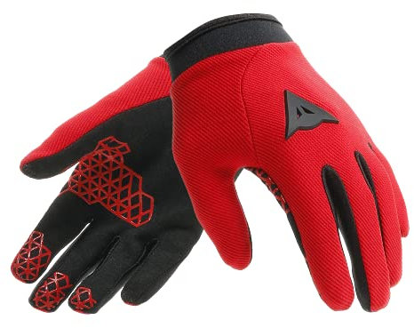 Dainese Unisex-Youth Scarabeo Tactic Gloves Handschuhe MTB Kinder, Hellrot/Schwarz, JS