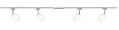 Paulmann 968.98 URail Set Blossom Satin Chrom matt ohne Leuchtmittel max. 4x10W G9