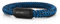 Akitsune Portus Segeltau Armband | Magnetischer Kapselverschluss Armschmuck Damen Anker Herren Maritim - Mattschwarz - Navyblau 19cm