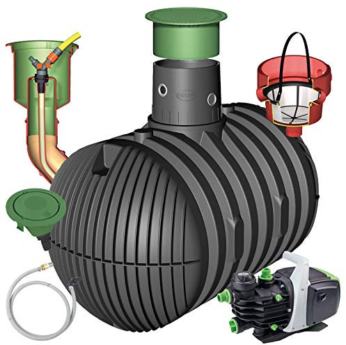 Graf Regenwasser-Erdtank Carat Regenwassertank Zisterne Wassertank Garten-Jet, 10.000 L begehbar