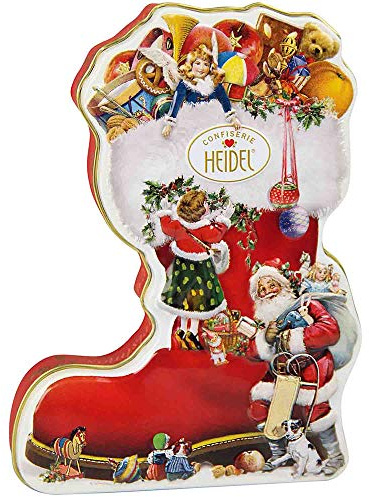 Confiserie Heidel Geschenkdose Weihnachtsstiefel, 97 g