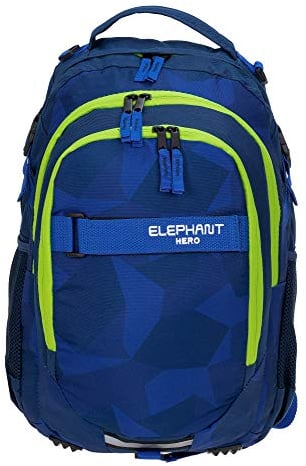 Elephant Schulrucksack HERO SIGNATURE Rucksack (Cyber Camo NEON (Blau Grün-Gelb))