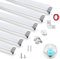 HOMMAND 6 x 1m/3,3ft LED Kanal V-Form, LED Streifen Kanal und Diffusor mit Eckverbinder, Klebstoff, Endkappen und Montageclips, LED Profil 45 grad, LED Aluminium Profil 6m