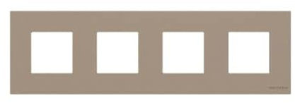 Marco 4 elementos Niessen N2274 CH serie Zenit Cristal Champan