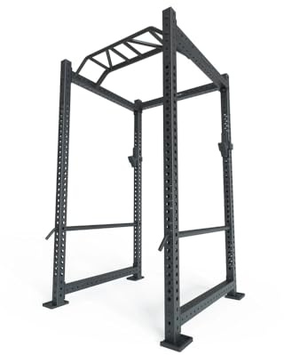 Atletica R8-Base3 | Power Rack | 123cm x 123cm | Studioqualität | 3mm Stahl auf 75mm Vierkantrohr | Basismodell | Studioqualität