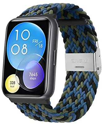 Nylon Armband Kompatibel mit Huawei Watch Fit 2 Armband Für Herren Damen Sport Stoff Ersatzband mit Uhrenarmband Für Huawei Watch Fit 2 (20)