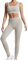 dohomiryo Abbigliamento Sportivo da Donna Set 2 Pezzi, Reggiseno Sportivo e Vita Alta Leggings Yoga Tuta Ginnastica Completo Tuta per Running Yoga Fitness Khaki S