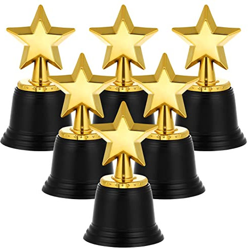 Toddmomy 6 Pcs Star Trophy Award Winner Trophy Cup Trophée Drôle Gagnant Concours Mini Trophées Pour Enfants Et Adultes