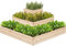 Yaheetech 1PC Wooden 3 Tiers Raised Bed, Divisible Planting Planter Box for Flowers/Vegetables/Herbs, Garden Raised Bed in Backyard/Patio Outdoor, 113cm×113cm×52cm, Natural Wood