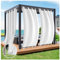 Rosnek Outdoor Vorhang Wetterfest Unten Gewichtet,Outdoorvorhänge mit Ösen H 243xB 132cm Outdoor Vorhänge Wasserdicht Außenvorhang,Winddicht Balkon Gardinen für Terrasse,Pergola,Pavillon,1 Stück,Weiß