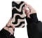 Ownest Compatible with iPhone Xs Max Case, Fashion Simple Cute Zebra Stripes Pattern Wave design Phone Case for Women Girls Soft Silicone Protection Case for iPhone Xs Max-Black