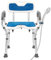EasyVibe Silla de Ducha para Personas Mayores Con Reposabrazos y Respaldo - Asiento de Baño Sin Herramientas, Altura Ajustable, Capacidad