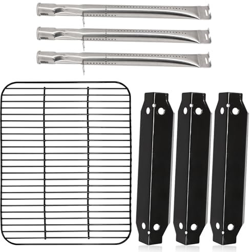 Hiorucet Kit de grilles de rechange pour barbecue Dyna Glo 3 brûleurs, Dynaglo DGC310CNP-D, DGC310BNP-D, DGC310RNP-D. Plaques chauffantes, brûleur, grilles de cuisson pour barbecue au gaz propane
