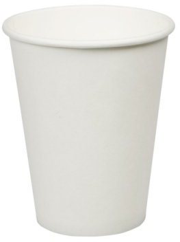 Thali Outlet - 1000 x 10oz White Paper Cups Single Wall Disposable Tea Coffee Cappuccino Espresso Hot Drinks