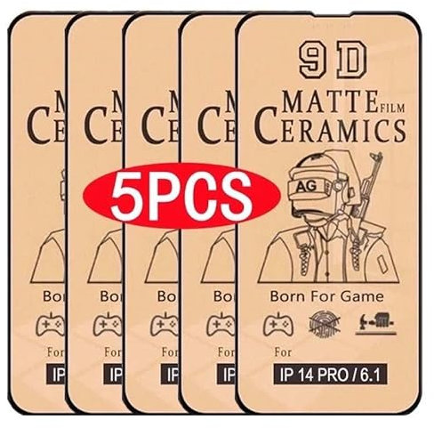 MATTE [5 Pack] Ceramic Screen Protectors for iPhone 12 Pro Max - Durable Flexible Shockproof Protective Film