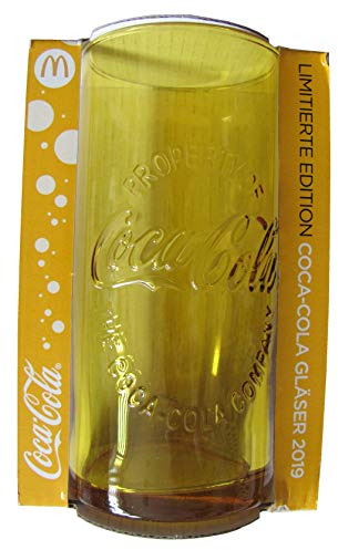 Coca C o l a & Mc Donald´s - Edition 2019 - Glas - Farbe Gelb