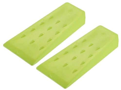 sourcing map 2Pcs Felling Wedges Tree Cutting 5 Plastic Chainsaw Wedge Set for Chainsaw Accessories Outdoor Tree Cutting Equipment Logging Supplies Tools, Green