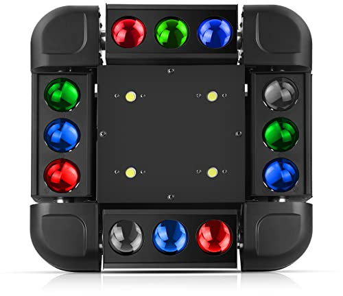 Testa mobile LED 150W Luce per Feste DMX512 Luci da Palco RGBW Discoteca DJ luci Strobo luci per Disco Party Club Bar