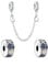 Doyafer Clip in argento sterling 925 con stelle e luna, catena di sicurezza, braccialetto con ciondoli, perline, ciondolo con ciondoli, gioielli di compleanno, regalo, confezione da 3