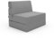 VitaliSpa Sofa Lima, Schlafcouch, Grau, 100 cm mit Schlaffunktion