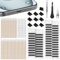 AXFEE USB C Dust Plugs, 114PCS Phone Port Cleaning Kit, Type C Anti Dust Cover Caps with Cleaning Brush/Swabs/Tweezer, Sim Card Removal Tool, Dustproof Net Sticker for Samsung Galaxy/Huawei/Phone 15