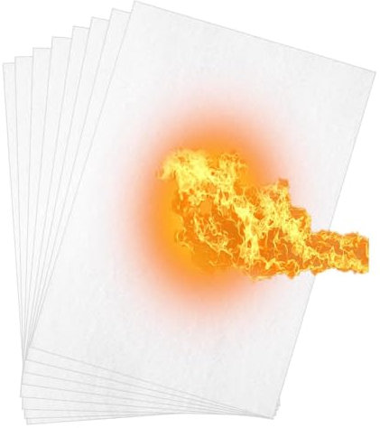 Uhidka Papier Joint Haute Température, Matériau D'Étanchéité en Fibre Céramique pour Poêles Isolés, Panneaux de Cheminée 28x18cm pour Poêles à Granulés, Poêles à Bois