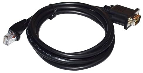RIKYJIC Cable adaptador DB9 de 9 pines macho a RJ45 macho para inversor Schneider y Siemens S7-200 PLC RS485 Cable de comunicación, programación y datos, 1,8 metros