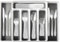 OBR KING Besteck Set 6 Personen, 30 teilig Besteckset mit Besteckkasten für Schubladen, Edelstahl Cutlery mit Messer Gabeln Löffel und Küchenschubladeneinsätze