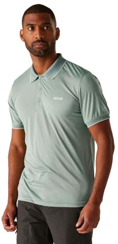 Regatta Herren Shirt Kurzarmshirt Funktionsshirt Poloshirt Remex II, Farbe:Türkis, Artikel:-4C2 Glacier solid, Größe:M