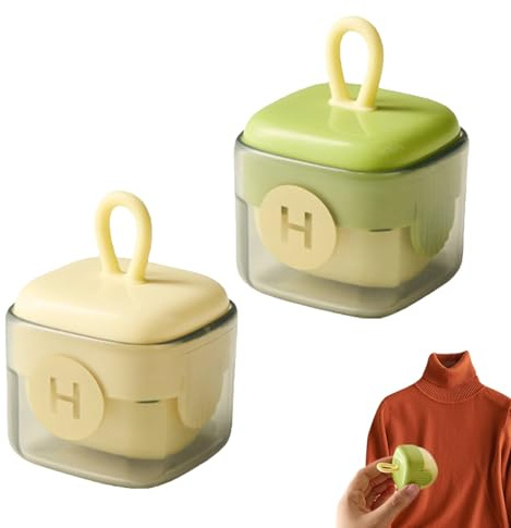 Yistoi 4 Piezas Rodillo Quitapelusas Portátil, Rodillo Quitapelusas Reutilizable, Removedor de Pelusa Lavable, Lint Roller Reusable, para La Eliminación de Pelusas de Ropa, Pelo de Mascotas y Muebles