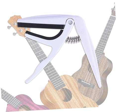 UPKOCH Zinklegierung Capodaster Für Ukulele Gitarre Und Konzertgitarre Mit Silikonpolsterung Für Feste Saitenspannung Federbelasteter Klemme Leicht Zu Handhaben Schnell Und Einfach Anzuwe