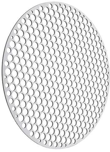 FUNOMOCYA Rundes Edelstahl Grillnetz Vielseitiges Grillgitter für Feuerschale und Outdoor Bbq Rostfrei für Gemüse Fleisch Fisch Camping und Gartenparty