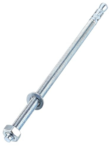 YOUNTHYE 20 tasselli per carichi pesanti, M10 x 220 mm, set di ancoraggi per calcestruzzo, in ferro zincato, con dado e rondella, alternativa agli ancoraggi pesanti M10, per muratura