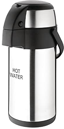 Olympia Pump Action Airpot Thermos Stainless Steel with Swing Carry Handle 3L
