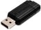 Verbatim 49065 Pinstripe Unità Memoria USB Portatile 64 GB (65536 MB), colore: Nero
