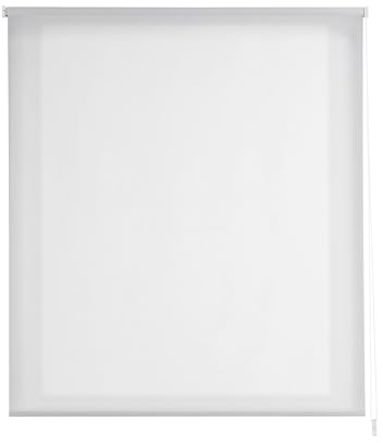 Estoralis | Stannis | Estor Enrollable Diseño Moderno | Tejido Screen 5% Apertura | Blanco Roto | 130 x 235 cm (Ancho/Alto) Tamaño Tela 127 x 230 cm | Estores para Ventanas y Puertas